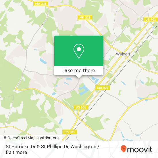 St Patricks Dr & St Phillips Dr map
