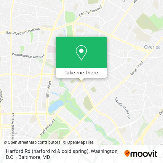 Mapa de Harford Rd (harford rd & cold spring)