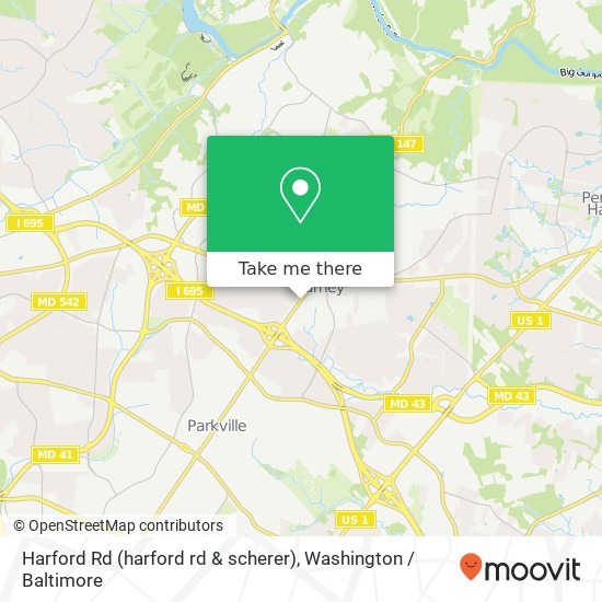 Harford Rd (harford rd & scherer), Parkville, MD 21234 map