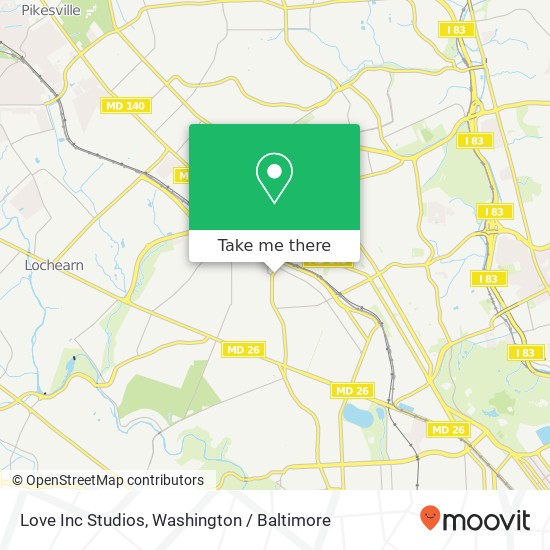 Mapa de Love Inc Studios, 4607 Garrison Blvd