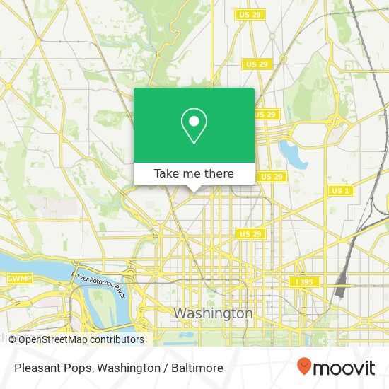 Mapa de Pleasant Pops, 1781 Florida Ave NW