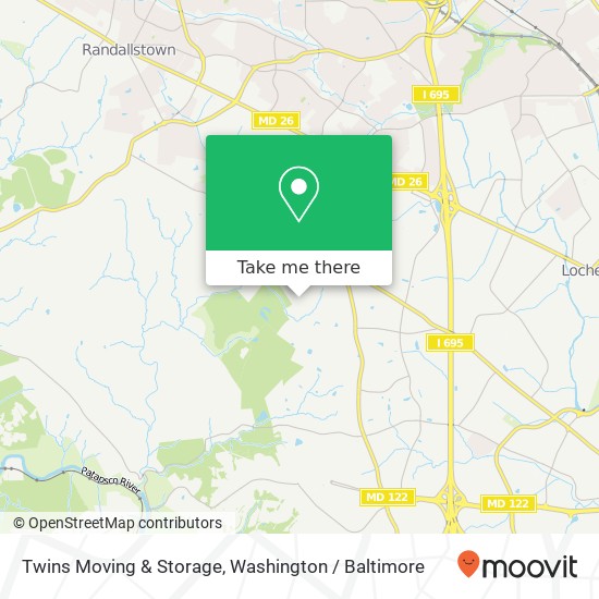 Mapa de Twins Moving & Storage, Salem Ln