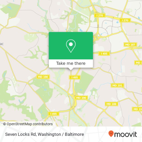 Seven Locks Rd, Bethesda, MD 20817 map