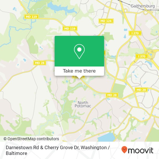 Mapa de Darnestown Rd & Cherry Grove Dr