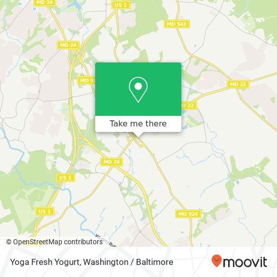 Mapa de Yoga Fresh Yogurt, 328 S Main St