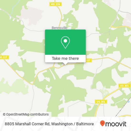 8805 Marshall Corner Rd, Pomfret, MD 20675 map