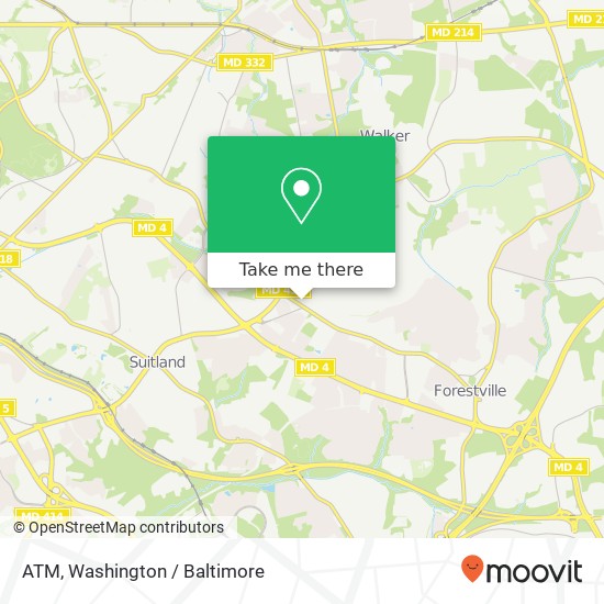 Mapa de ATM, 6116 Marlboro Pike