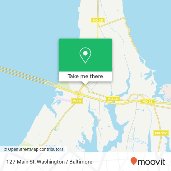 Mapa de 127 Main St, Stevensville, MD 21666
