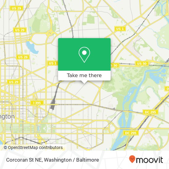 Corcoran St NE, Washington, DC 20002 map
