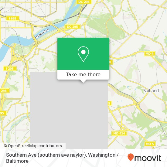Southern Ave (southern ave naylor), Washington, DC 20020 map