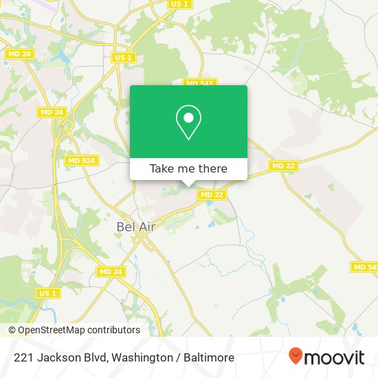 221 Jackson Blvd, Bel Air, MD 21014 map