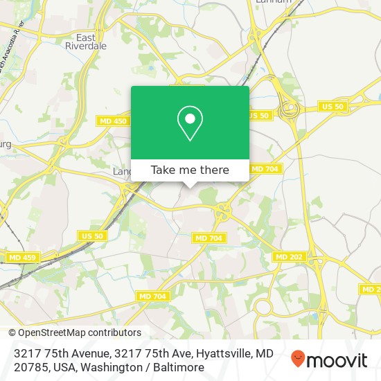 3217 75th Avenue, 3217 75th Ave, Hyattsville, MD 20785, USA map