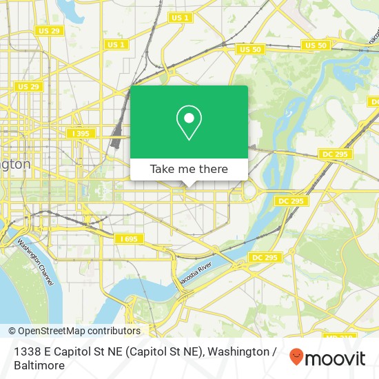 1338 E Capitol St NE (Capitol St NE), Washington, DC 20003 map