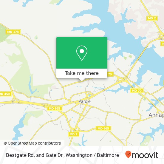 Mapa de Bestgate Rd. and Gate Dr.