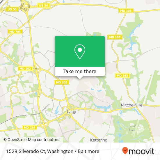 1529 Silverado Ct, Bowie, MD 20721 map