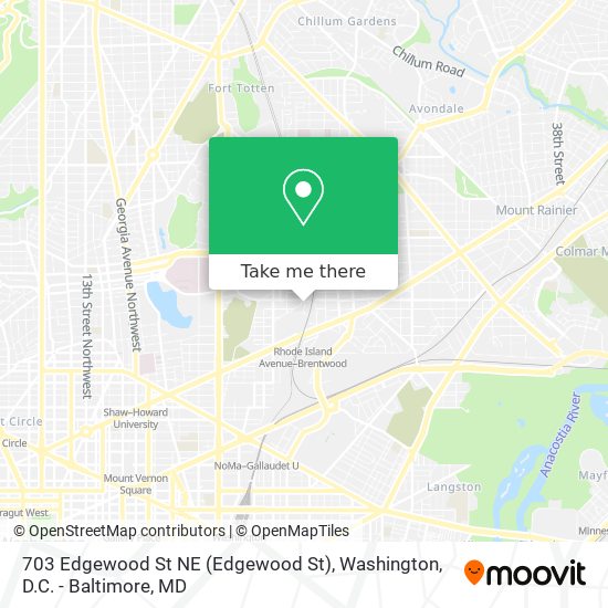 Mapa de 703 Edgewood St NE