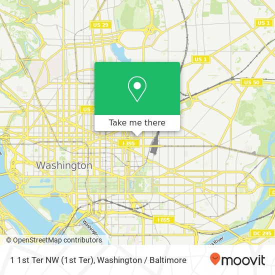 1 1st Ter NW (1st Ter), Washington, DC 20001 map