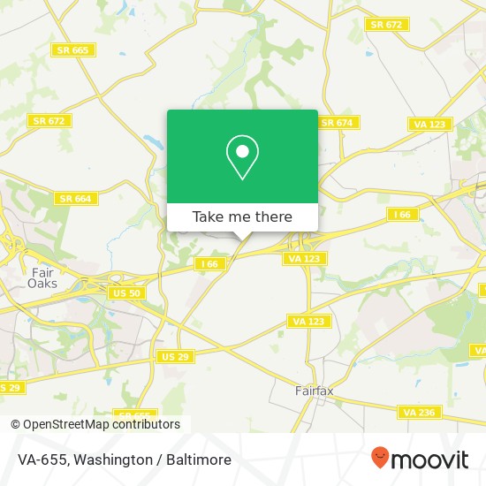 Mapa de VA-655, Oakton, VA 22124