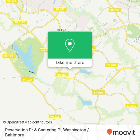 Reservation Dr & Cantering Pl map