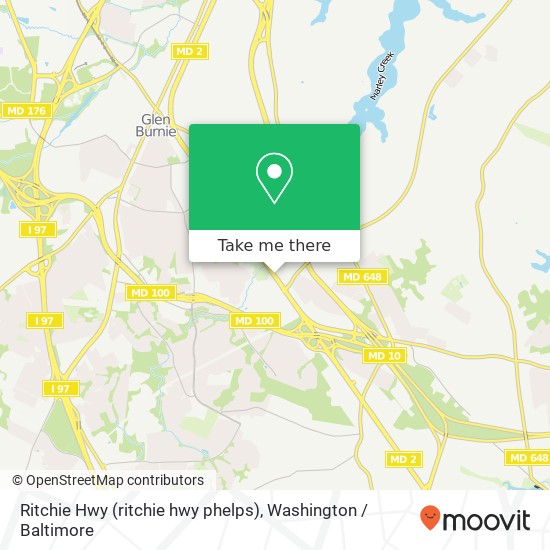 Mapa de Ritchie Hwy (ritchie hwy phelps), Glen Burnie, MD 21060