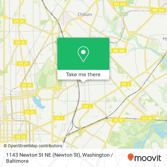 1143 Newton St NE (Newton St), Washington, DC 20017 map