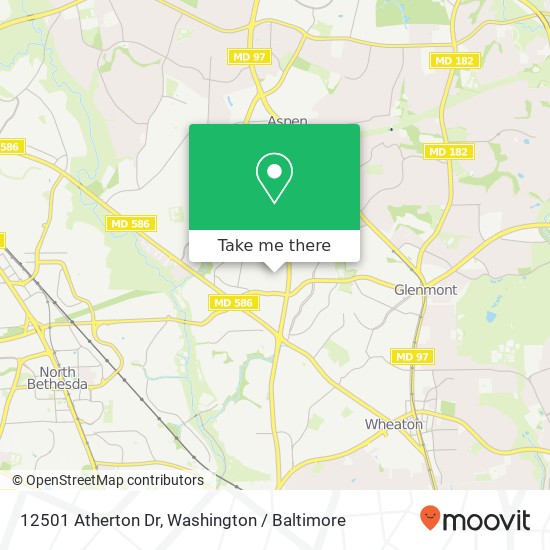 12501 Atherton Dr, Silver Spring, MD 20906 map