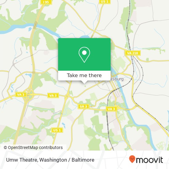 Mapa de Umw Theatre