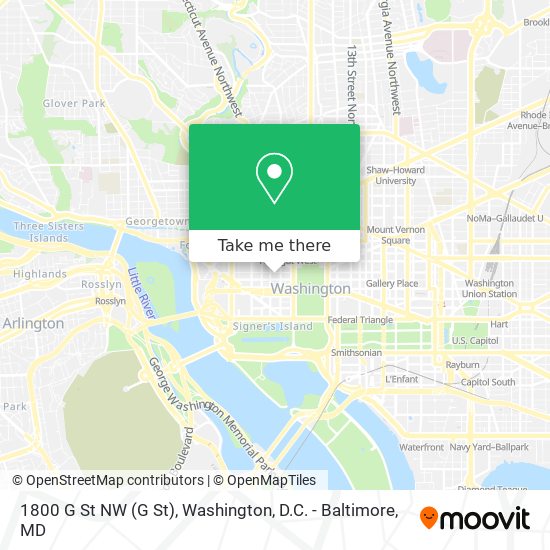 1800 G St NW map