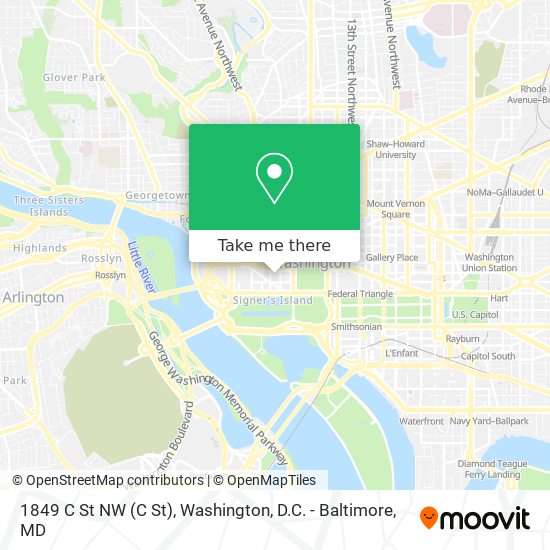 1849 C St NW map