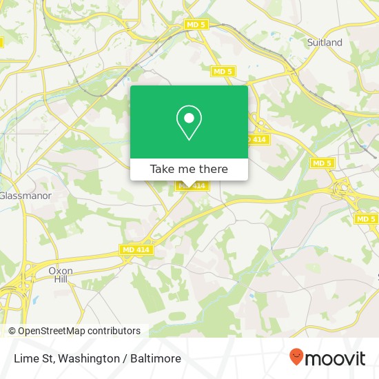 Mapa de Lime St, Temple Hills, MD 20748