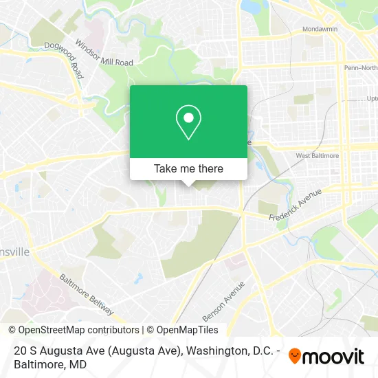 20 S Augusta Ave map