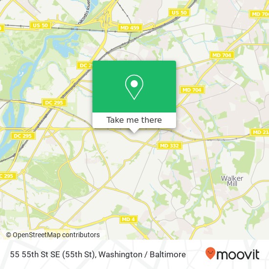 55 55th St SE (55th St), Washington, DC 20019 map