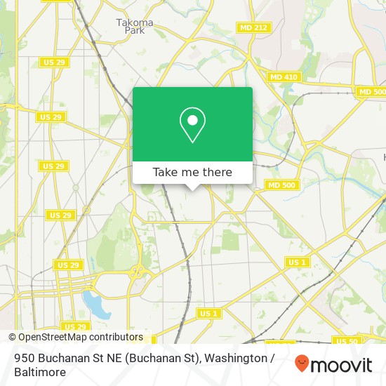 950 Buchanan St NE (Buchanan St), Washington, DC 20017 map