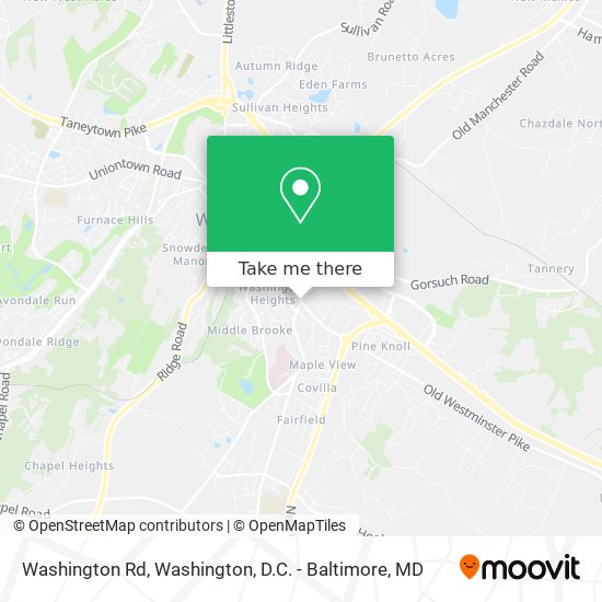 Washington Rd map