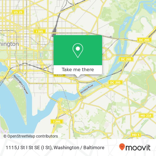 1115,I St I St SE (I St), Washington, DC 20003 map