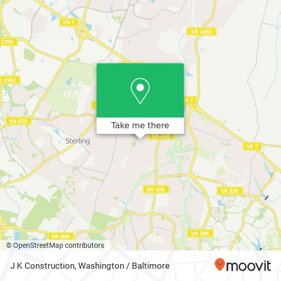 J K Construction map