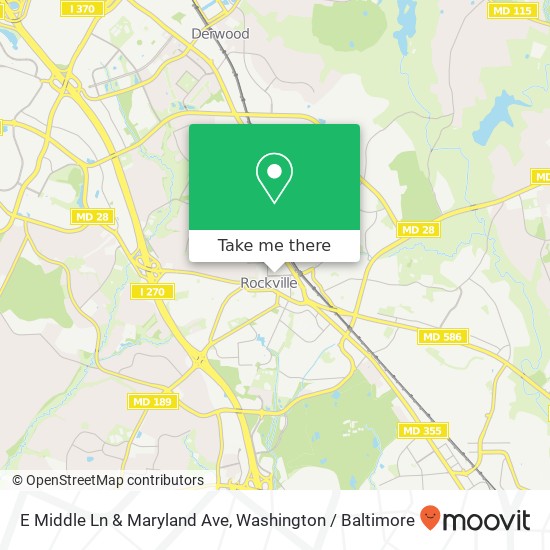 E Middle Ln & Maryland Ave map