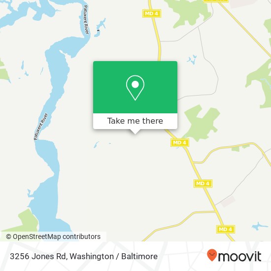 Mapa de 3256 Jones Rd, Dunkirk, MD 20754