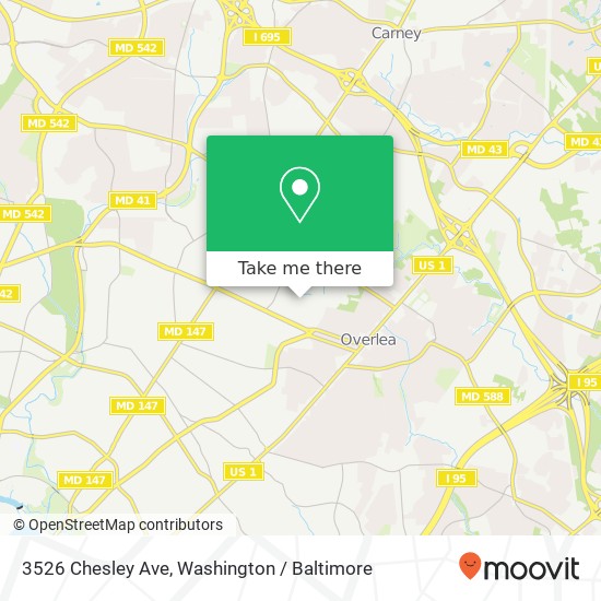 3526 Chesley Ave, Parkville, MD 21234 map