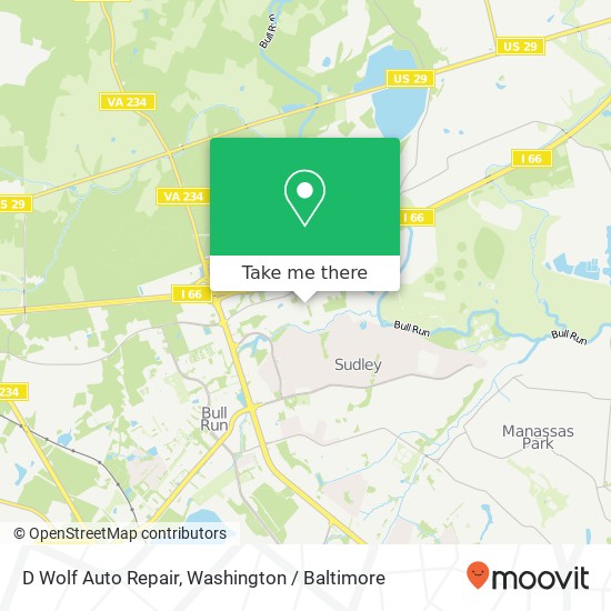 D Wolf Auto Repair, 7513 Gary Rd map