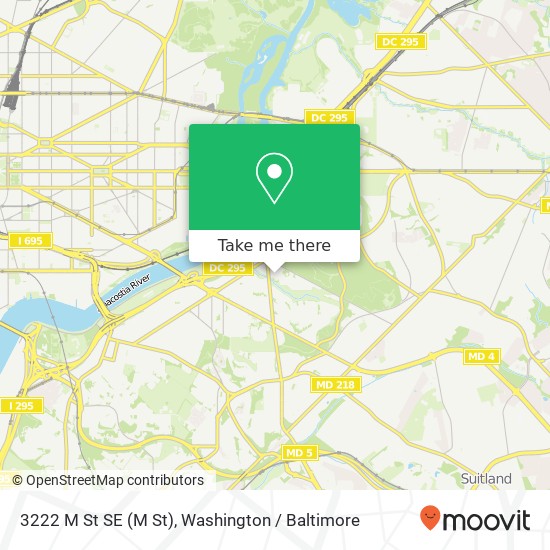 3222 M St SE (M St), Washington, DC 20019 map