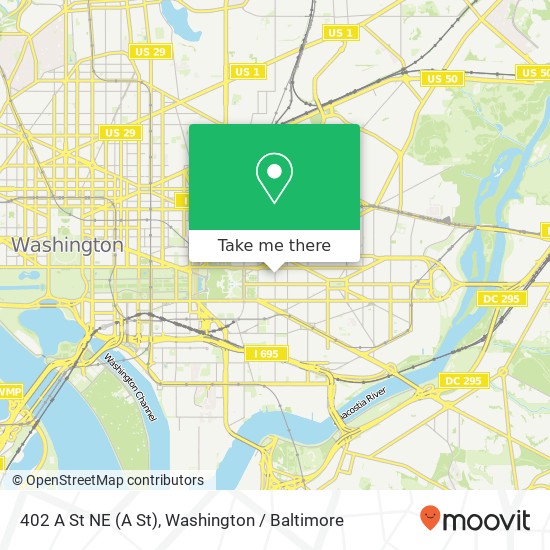 402 A St NE (A St), Washington, DC 20002 map