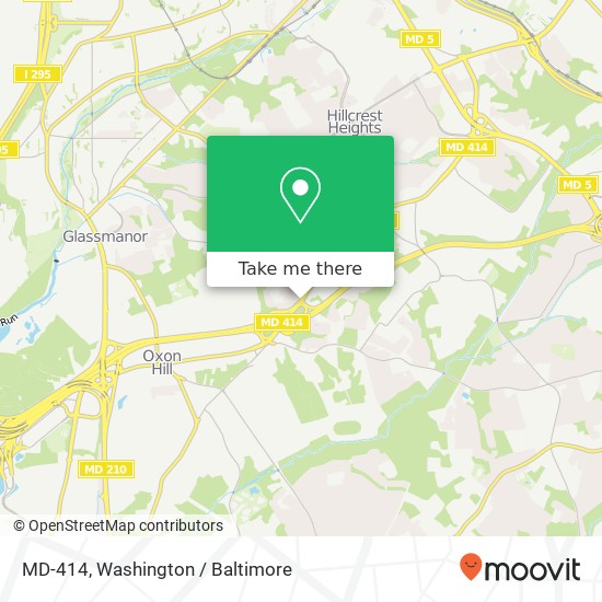 Mapa de MD-414, Oxon Hill, MD 20745