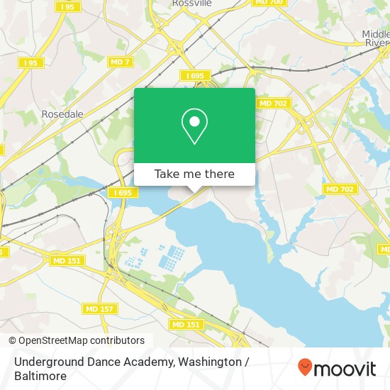 Underground Dance Academy, 130 Eastern Blvd map