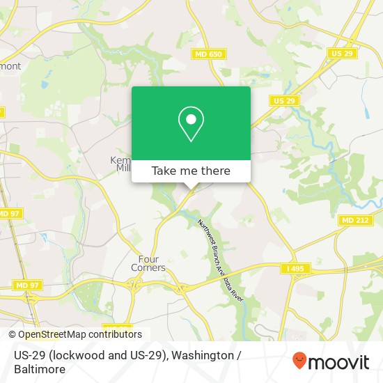 US-29 (lockwood and US-29), Silver Spring, MD 20901 map