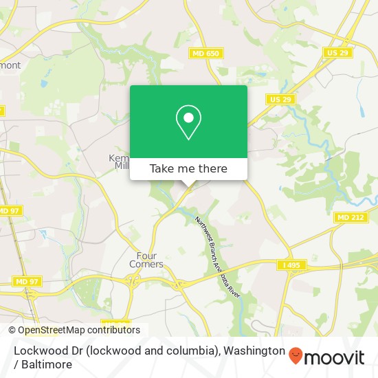 Lockwood Dr (lockwood and columbia), Silver Spring, MD 20901 map