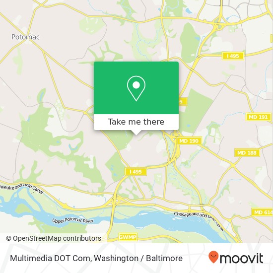 Mapa de Multimedia DOT Com, 8308 Fenway Rd