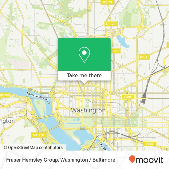 Mapa de Fraser Hemsley Group, 1215 17th St NW