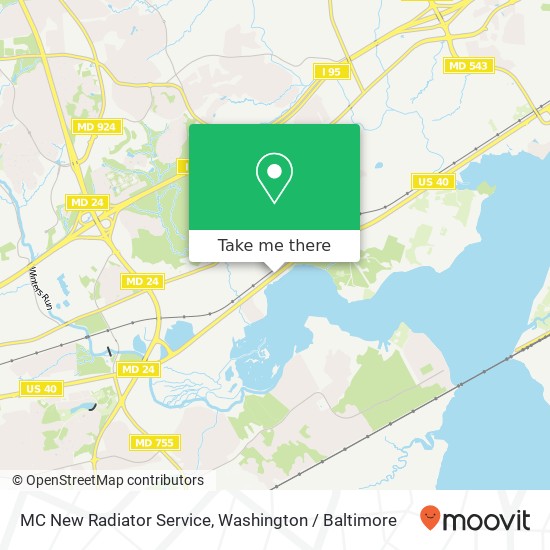 MC New Radiator Service, 3302 Pulaski Hwy map