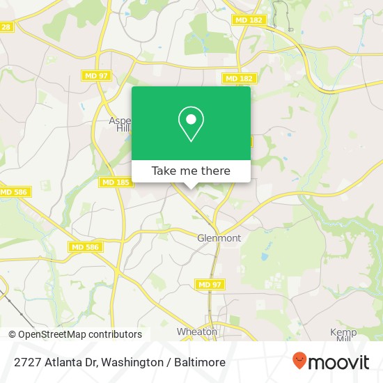 2727 Atlanta Dr, Silver Spring, MD 20906 map